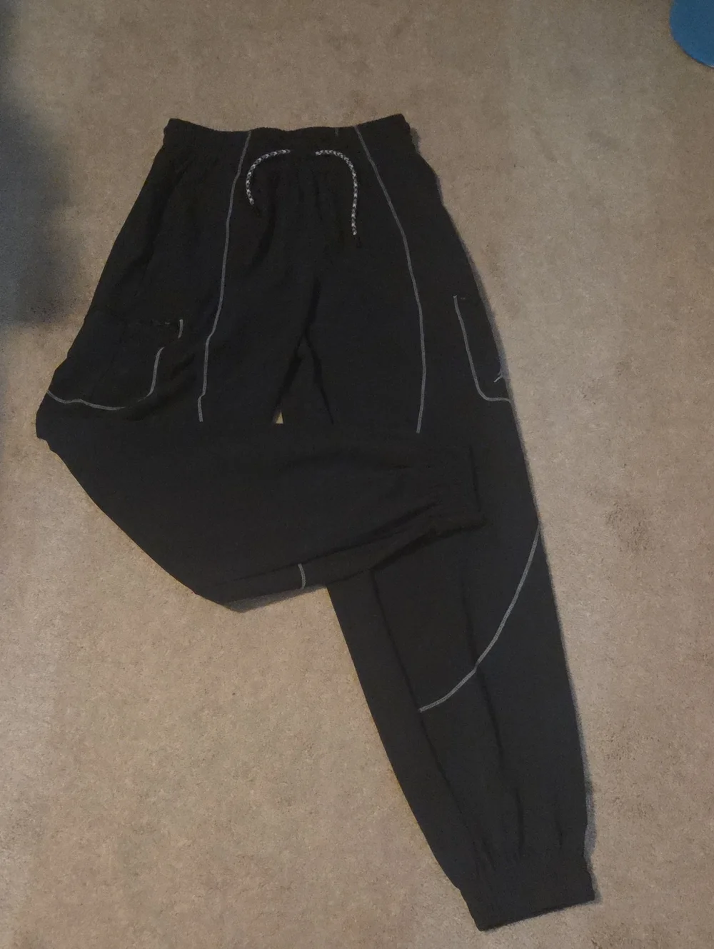 Jordan Black Wind Breaker Pants W Jumpman Logo S